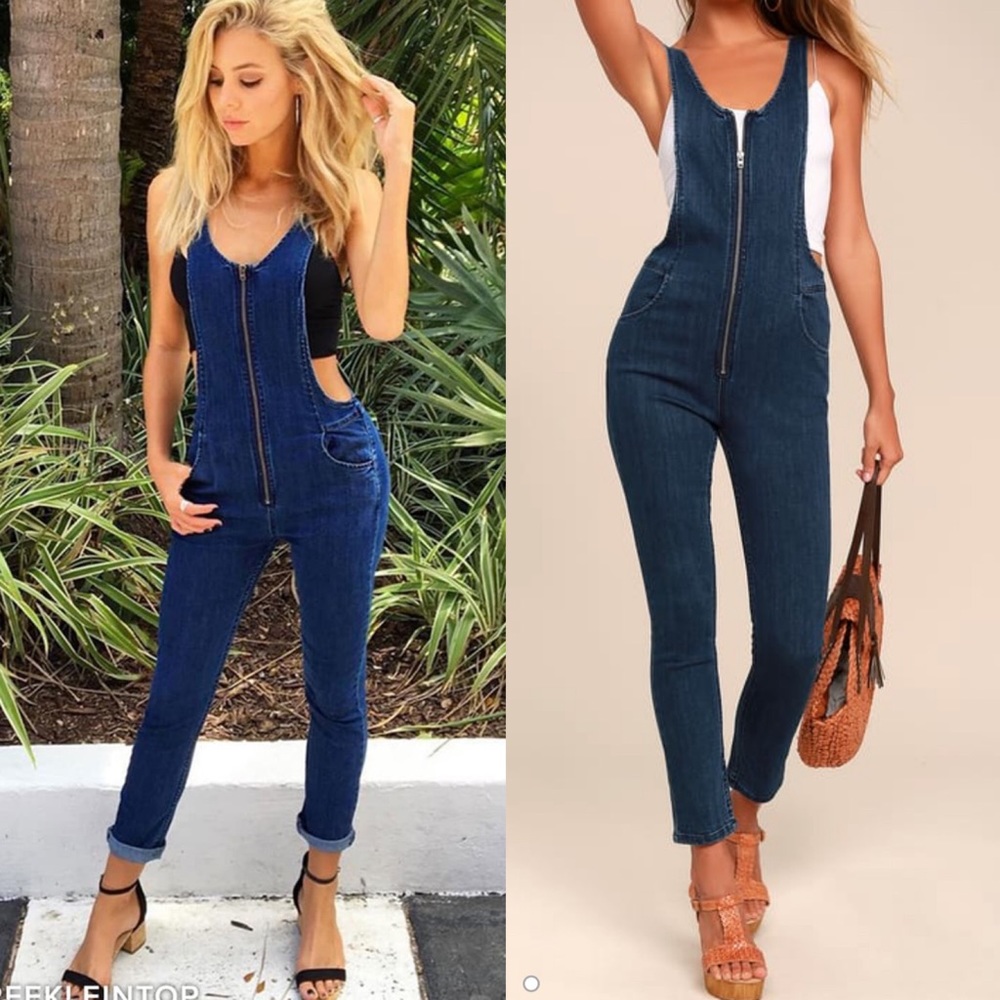 🆕 Free People Jax Denim Jumpsuit